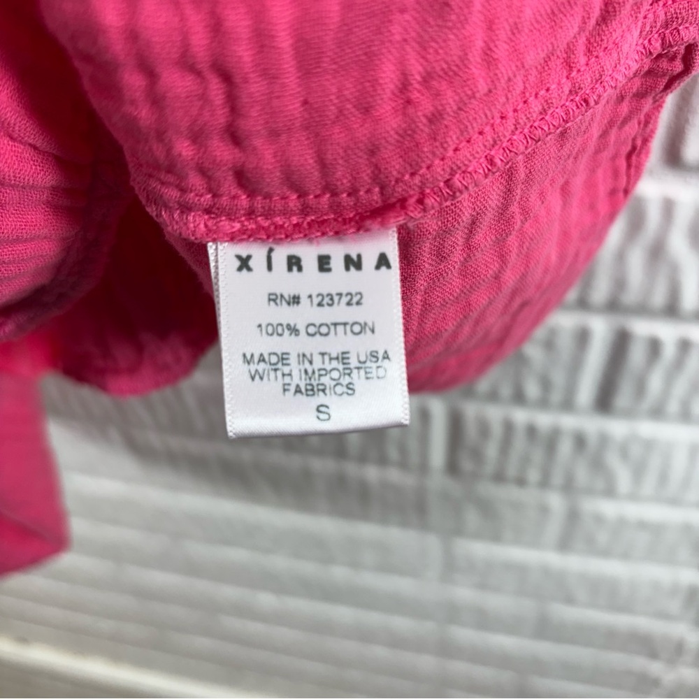 Xirena Nissa Pink Babydoll Puff Sleeve Mini Dress Small - Picture 6 of 6